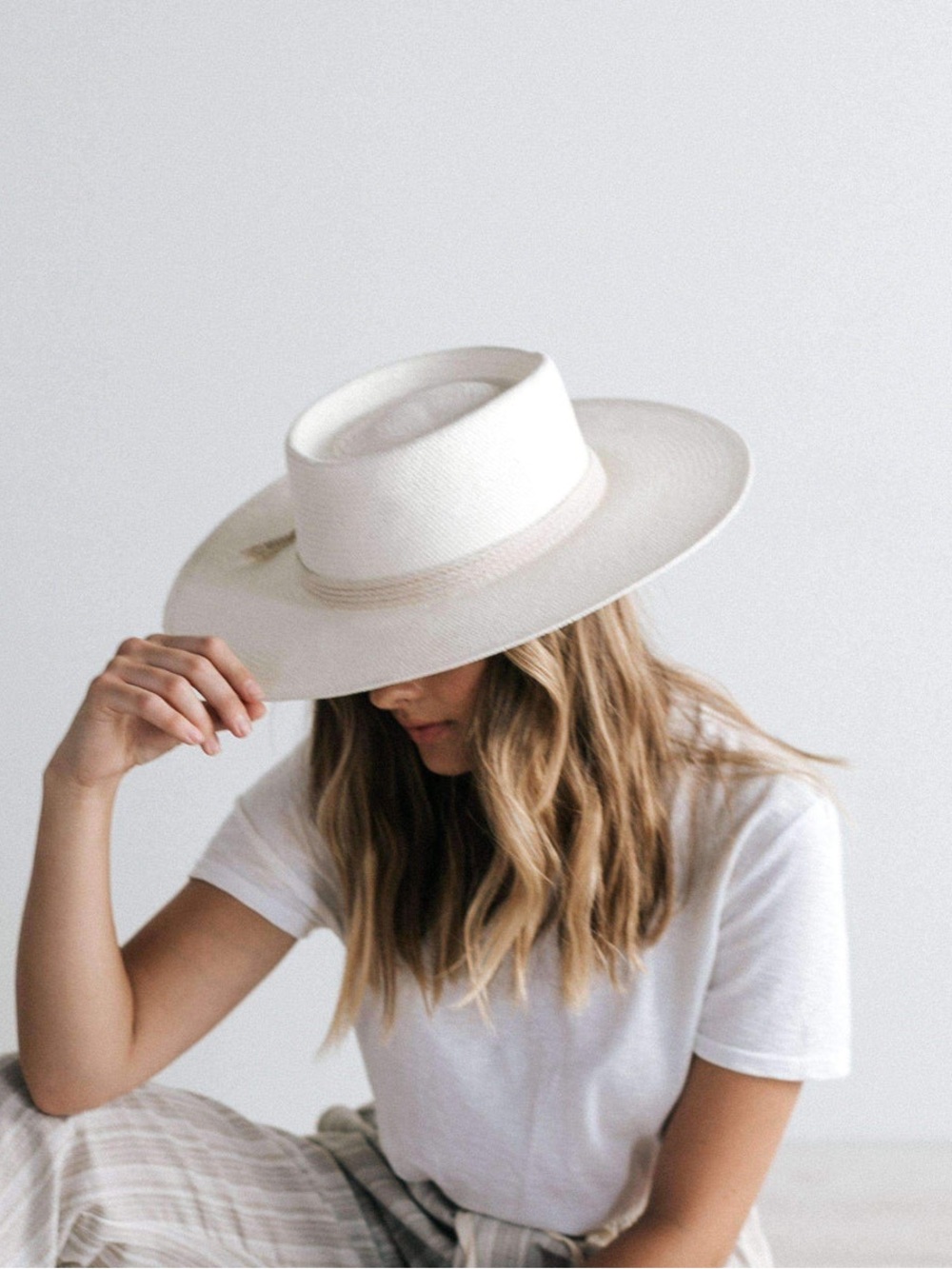 GIGI PIP - BRE PORK PIE STRAW HAT